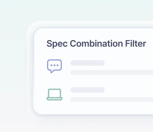 Spec combination filter