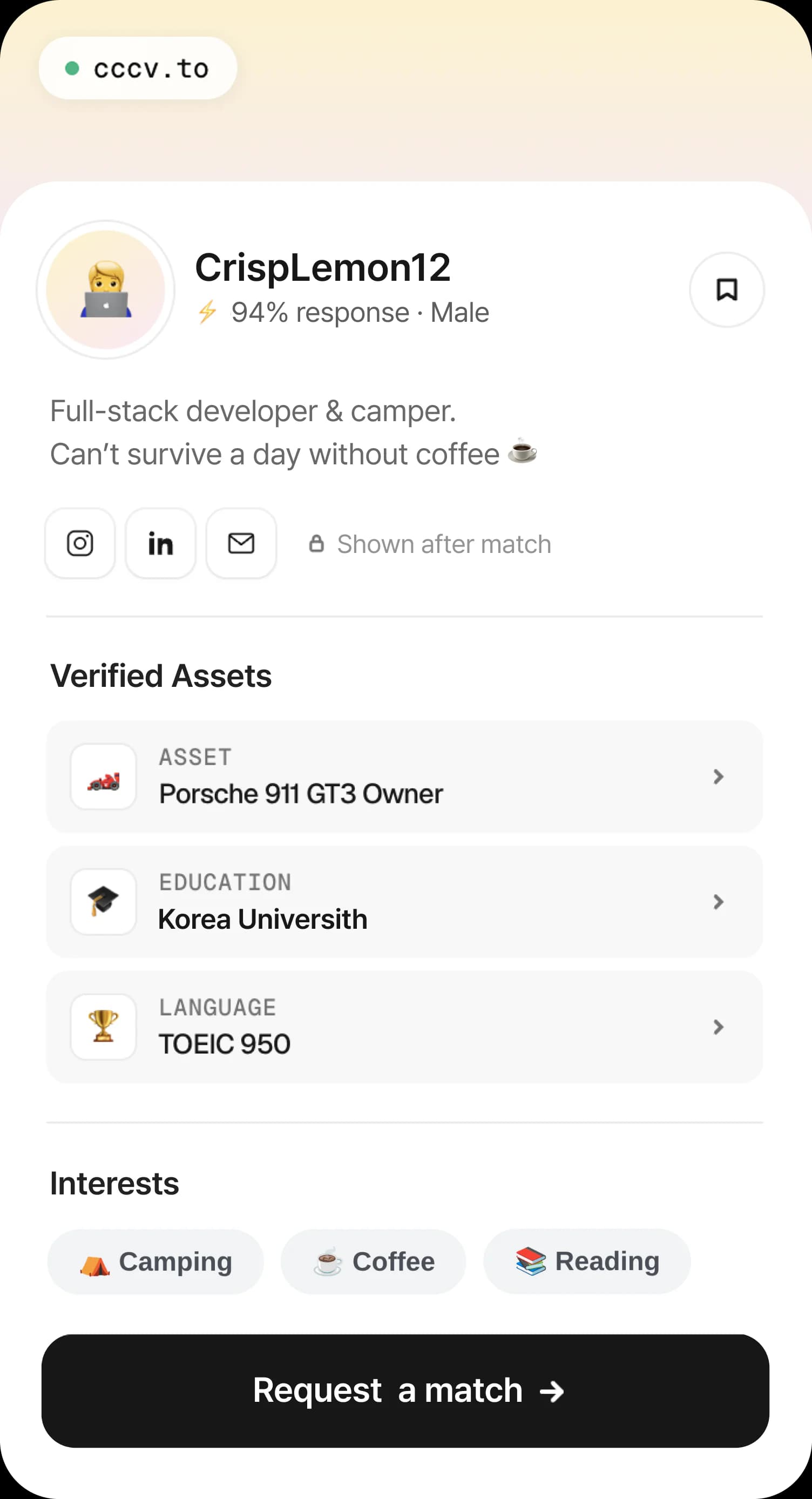 CCCV Profile preview