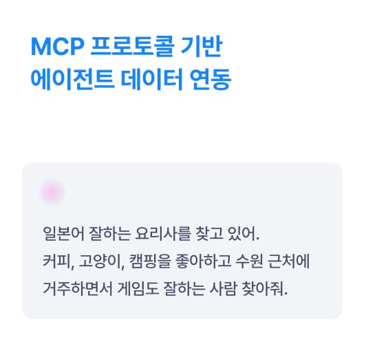 MCP 프로토콜 기반 에이전트 데이터 연동